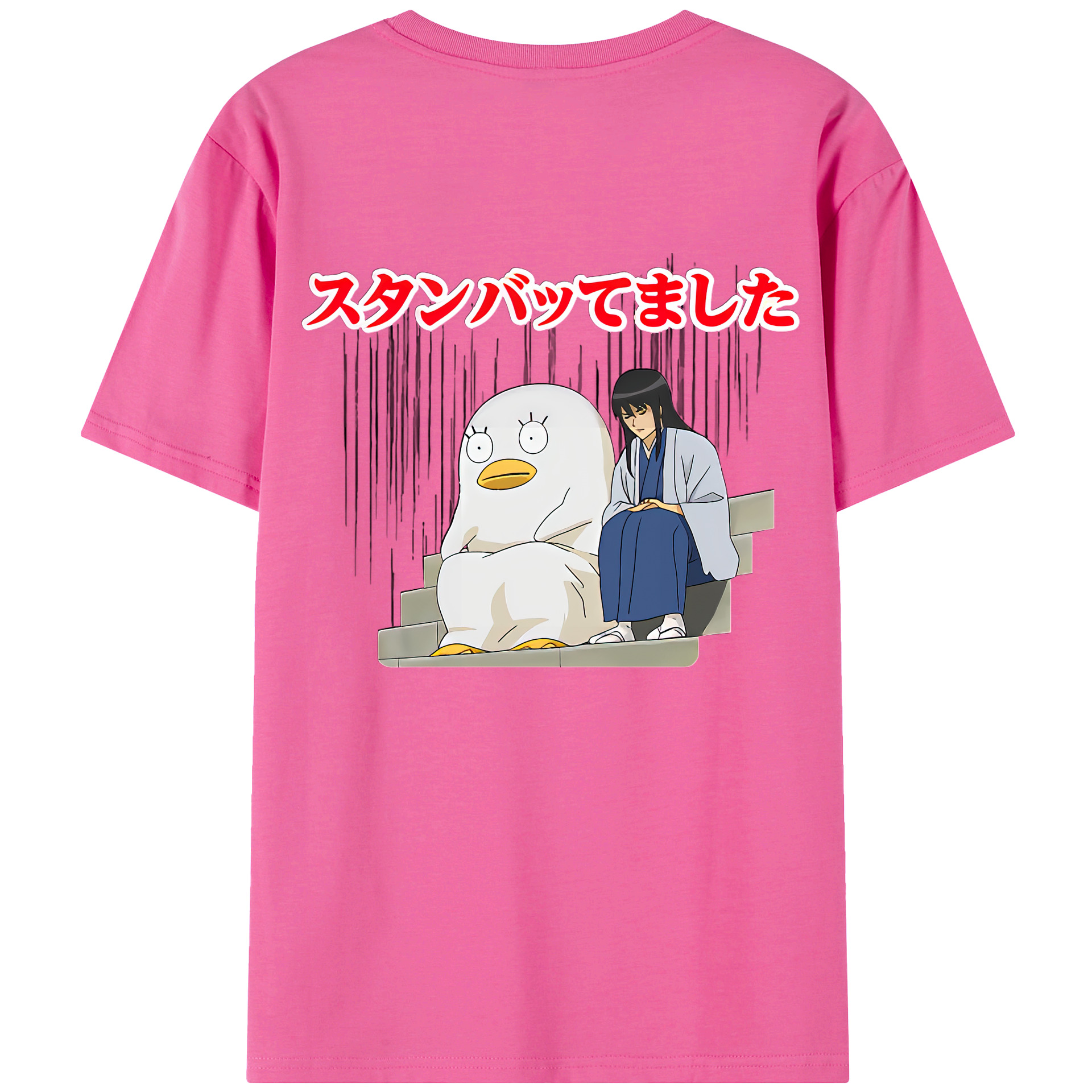 （画像用） ぎんたま 坂田銀時（さかたぎんとき） 神楽 志村新八（しむら しんぱち） GINTAMA Sakata Gintoki Kagura Shimura Shinpachi レディース半袖Tシャツ(バックプリント)